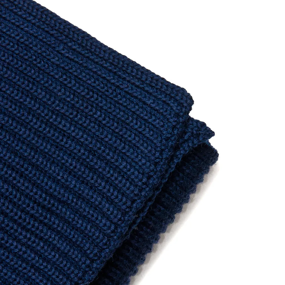 Andersen-Andersen Wide Scarf Royal Blue