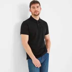Bower Mens Polo Shirt - Black Bower Mens Polo Shirt - Black