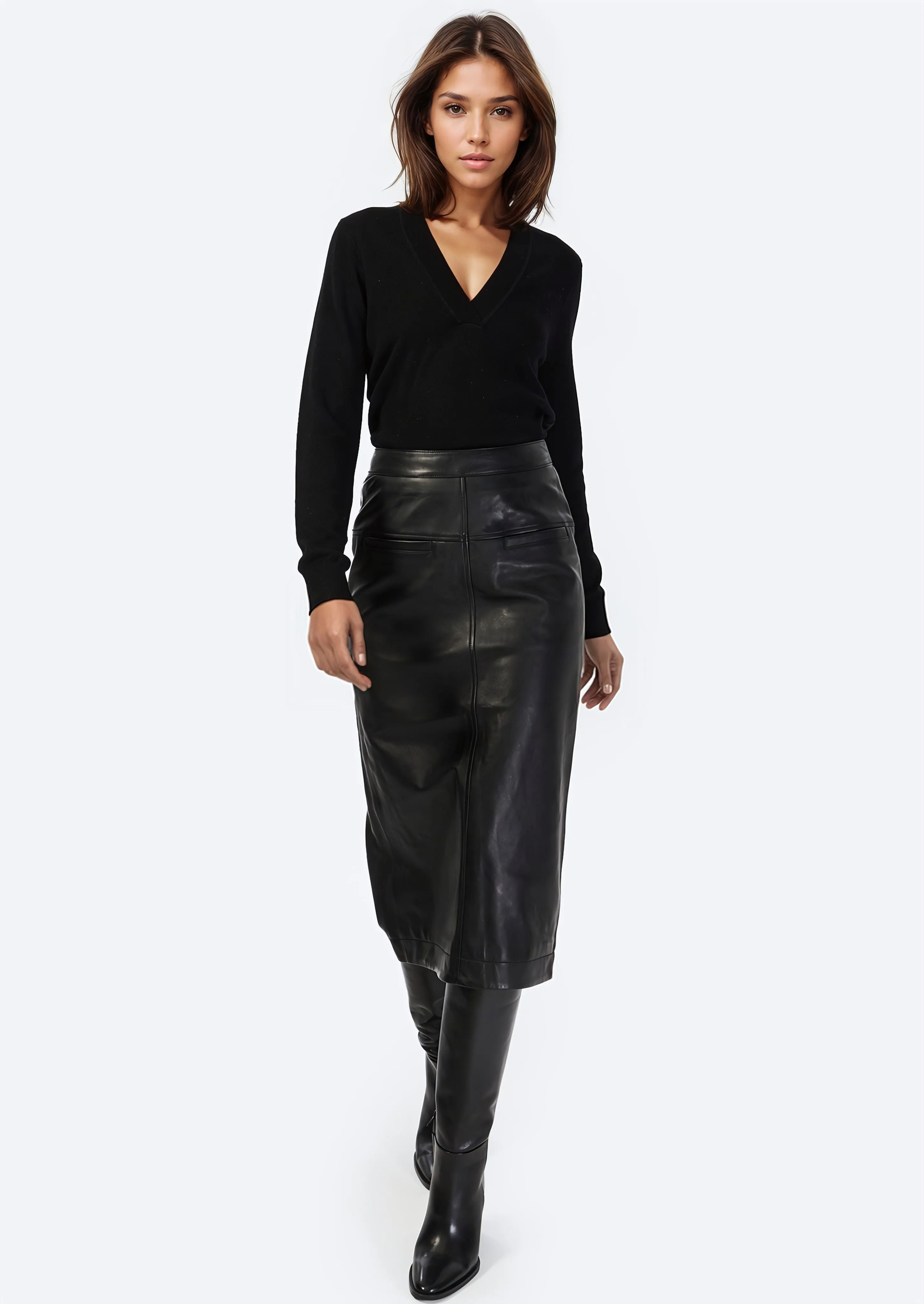 Camden Lace Sweater Black