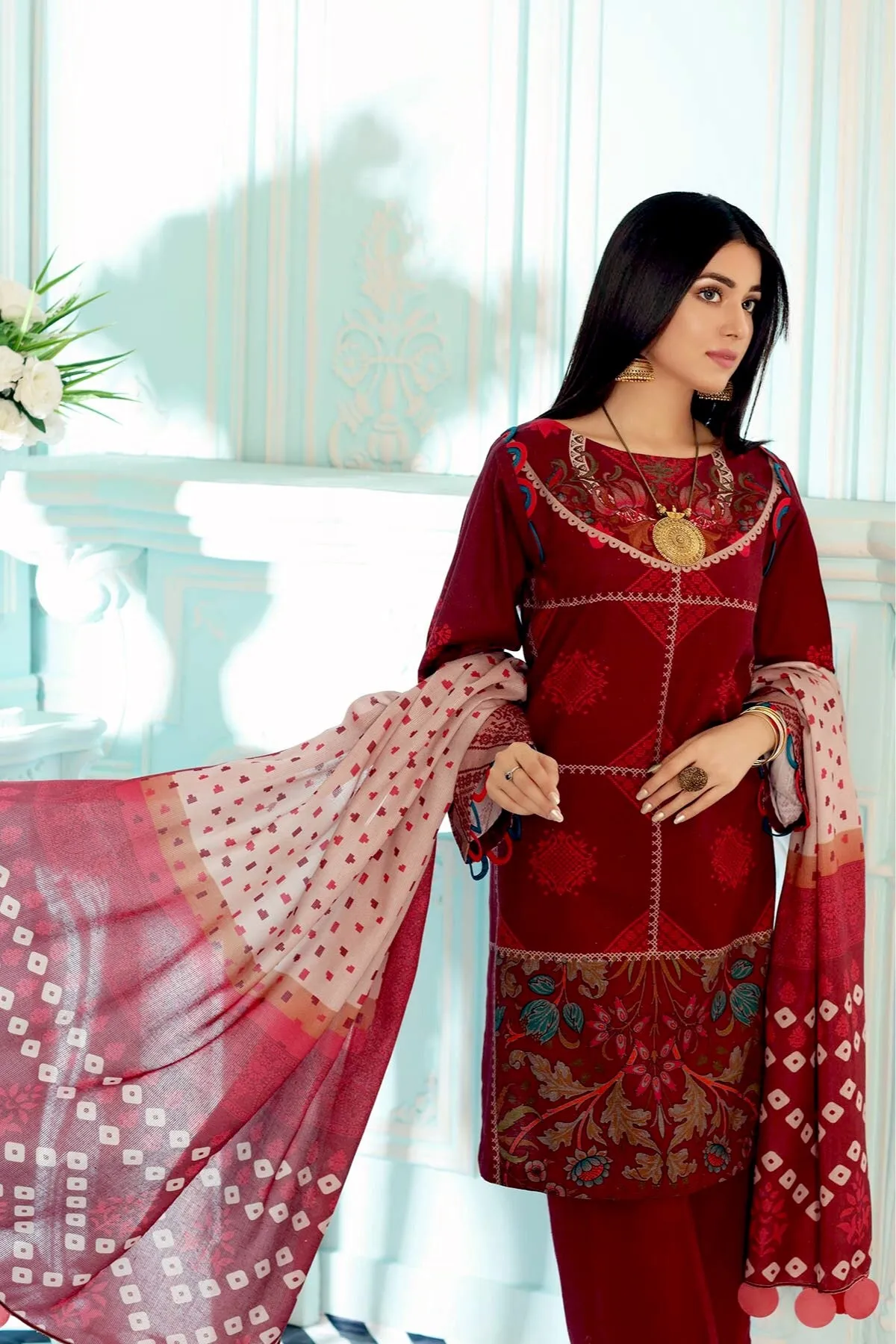 Charizma Qaus Printed Khaddar Collection – QPK-18