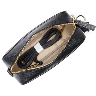 Crossbody Black (Olive Leopard strap)