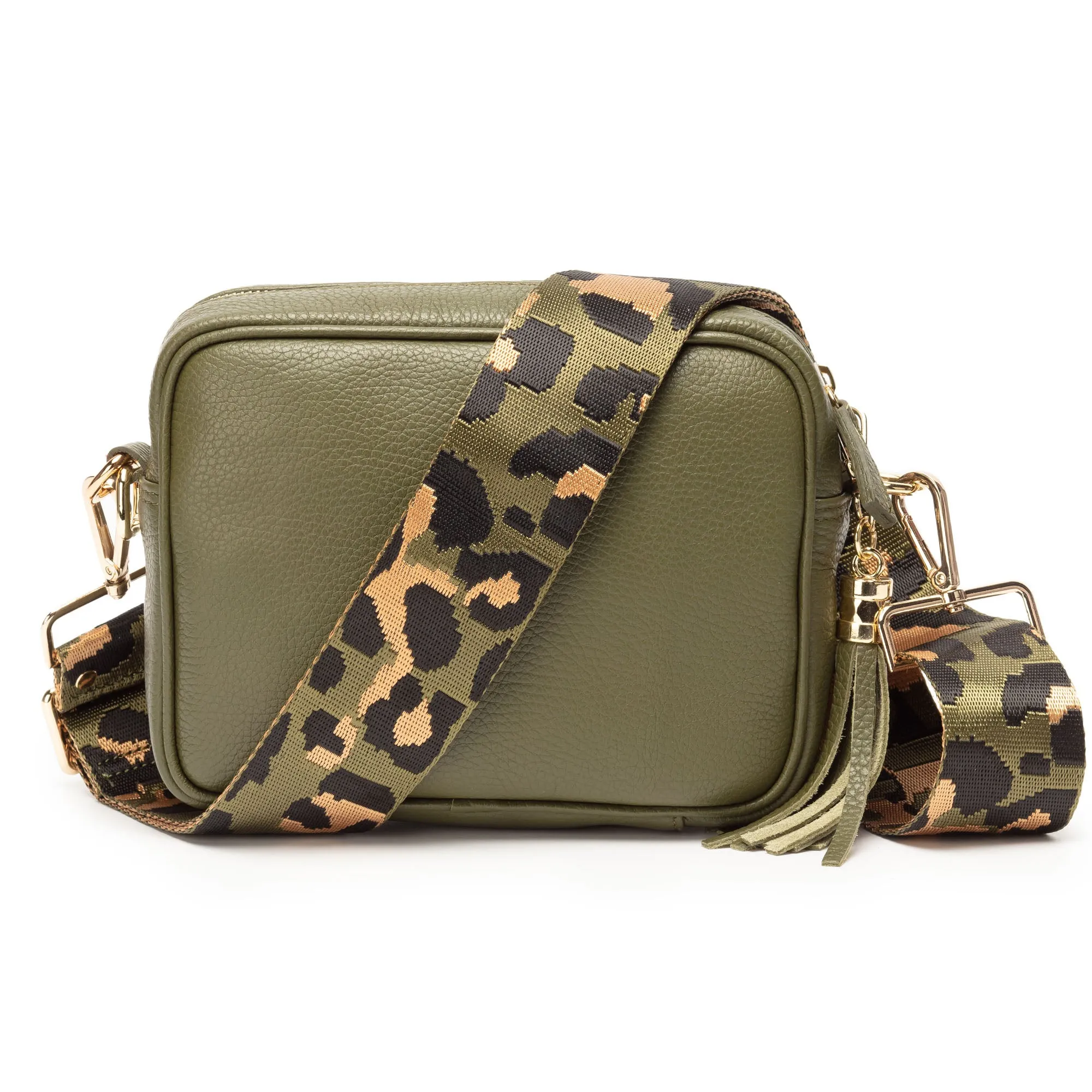 Crossbody Olive (Olive Leopard strap)