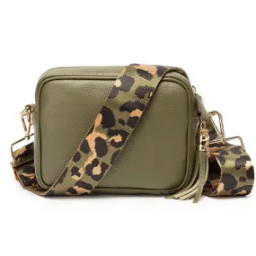 Crossbody Olive (Olive Leopard strap)