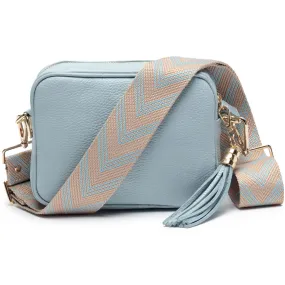 Crossbody Powder Blue (Blue Chevron Strap)