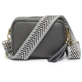 Crossbody Slate (Grey Chevron Strap)