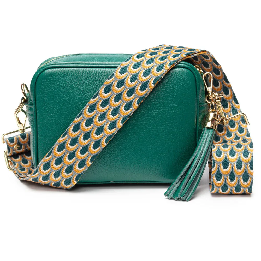 Elie Beaumont Crossbody Bag in Peacock Green