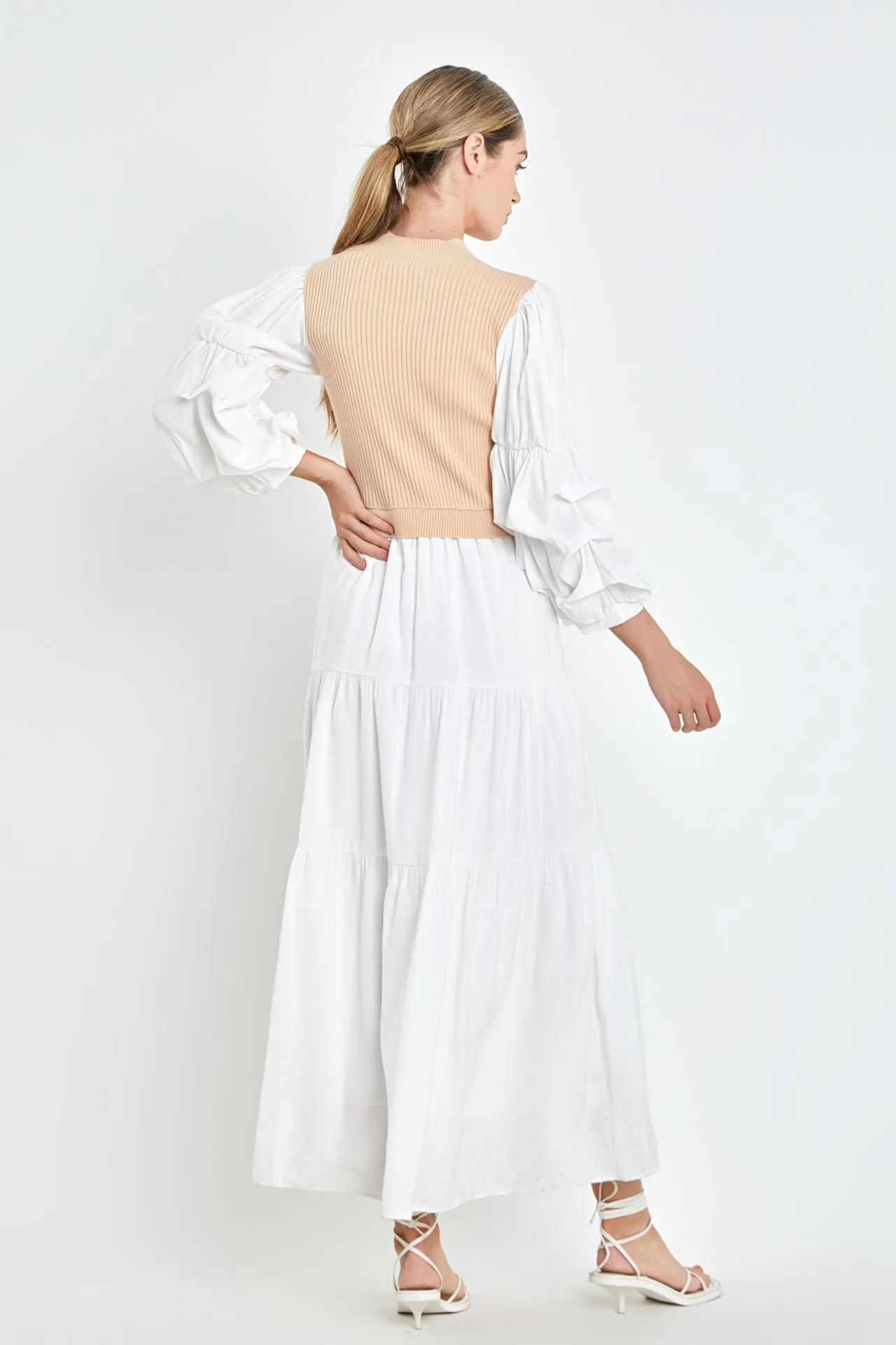 English Factory - Mixed Media Maxi Dress