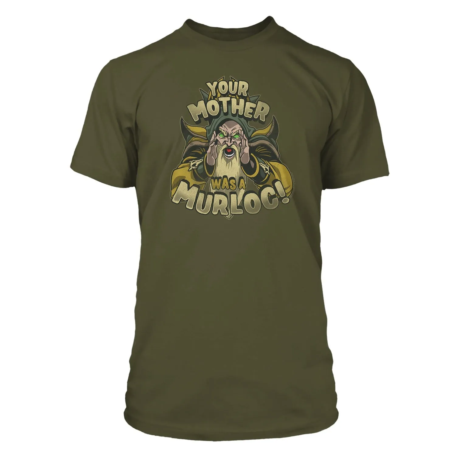 Hearthstone Evil Heckler Army Green T-Shirt