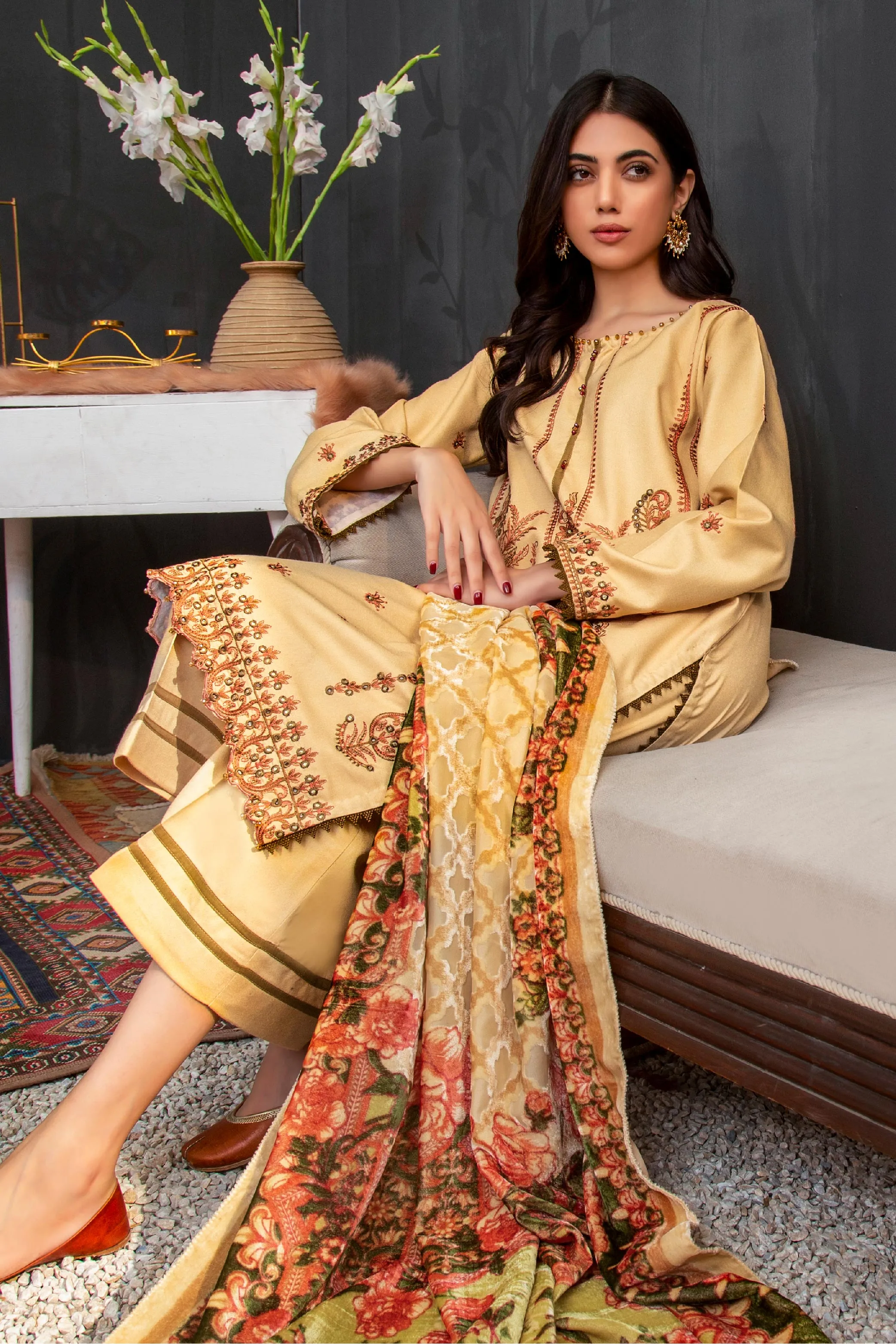 Lala Brocade Winter Collection (with Palachi Shawl) – ARIA