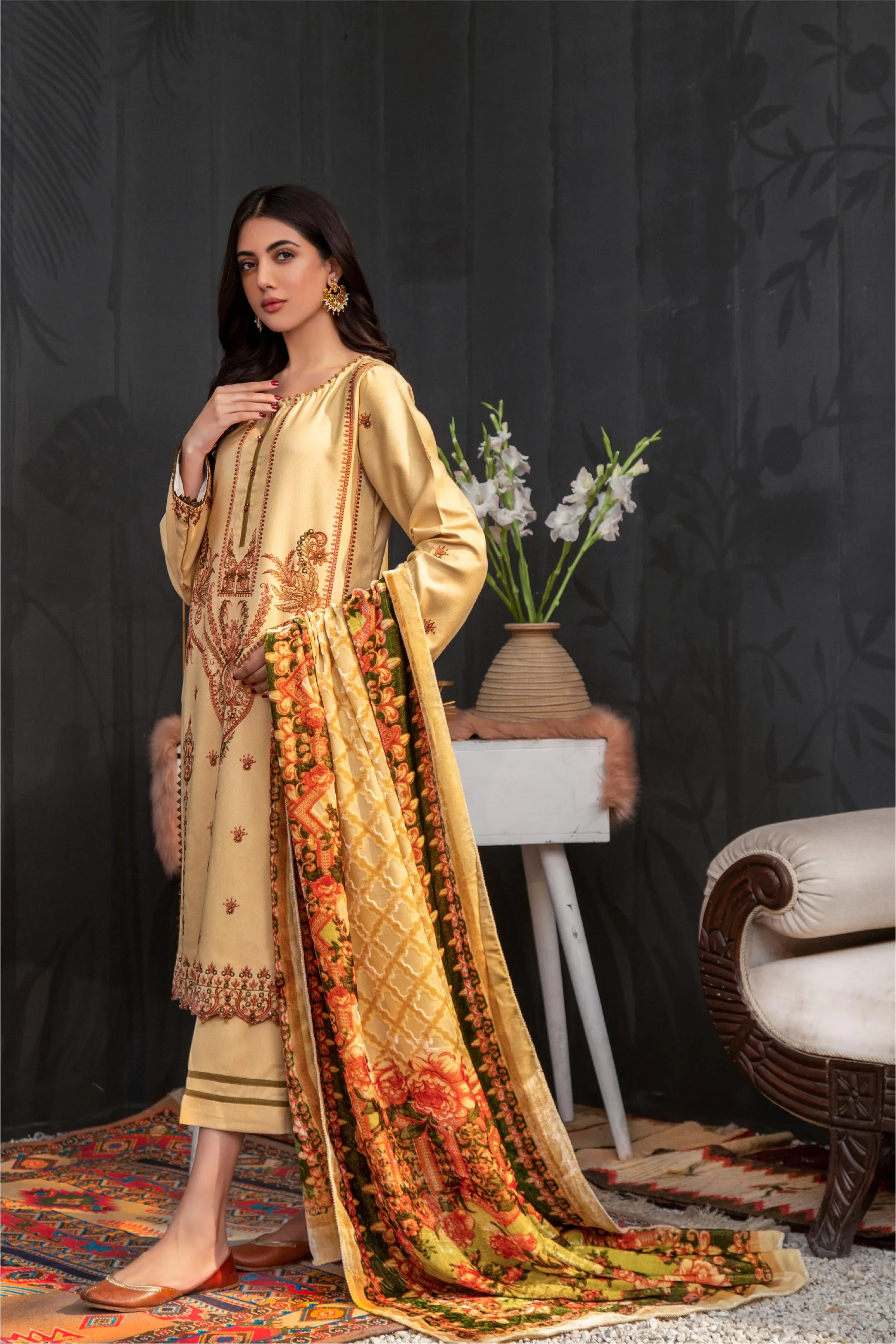 Lala Brocade Winter Collection (with Palachi Shawl) – ARIA