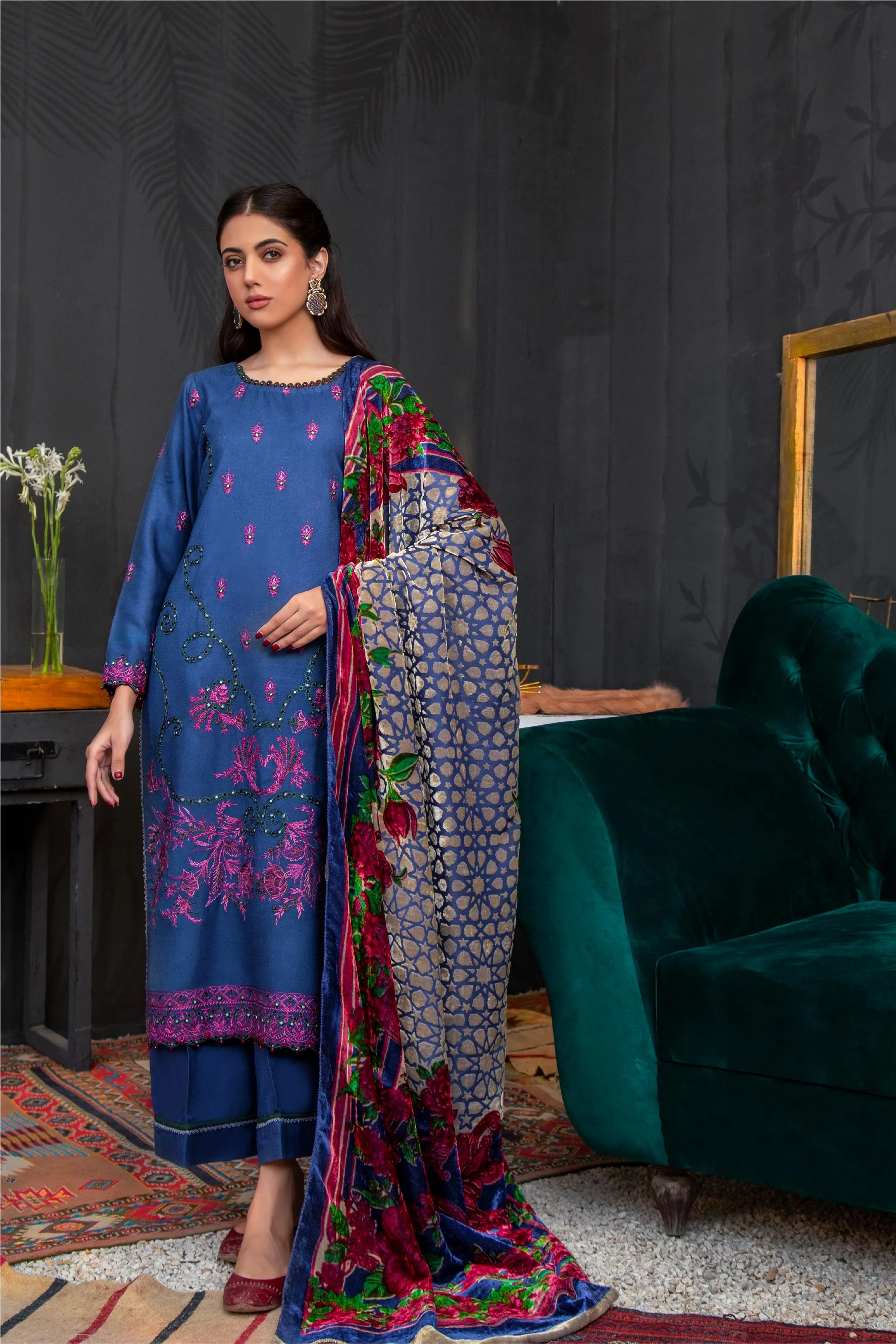 Lala Brocade Winter Collection (with Palachi Shawl) – CLARA
