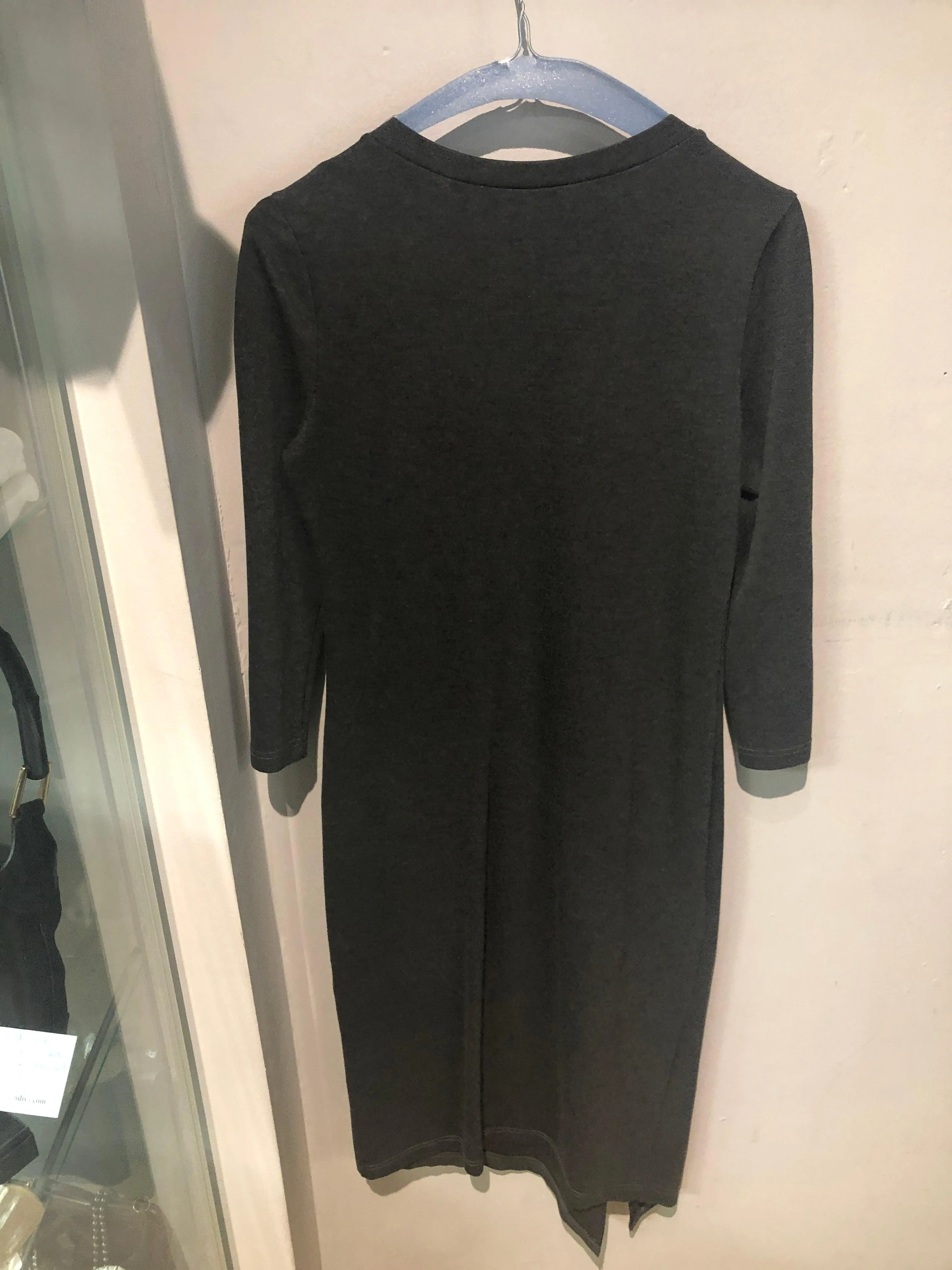 Max Mara Grey Dress with gold Colour Studs UK Size 10