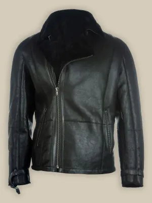 Men's Black B3 Shearling Leather Jacket Men's Black B3 Shearling Leather Jacket