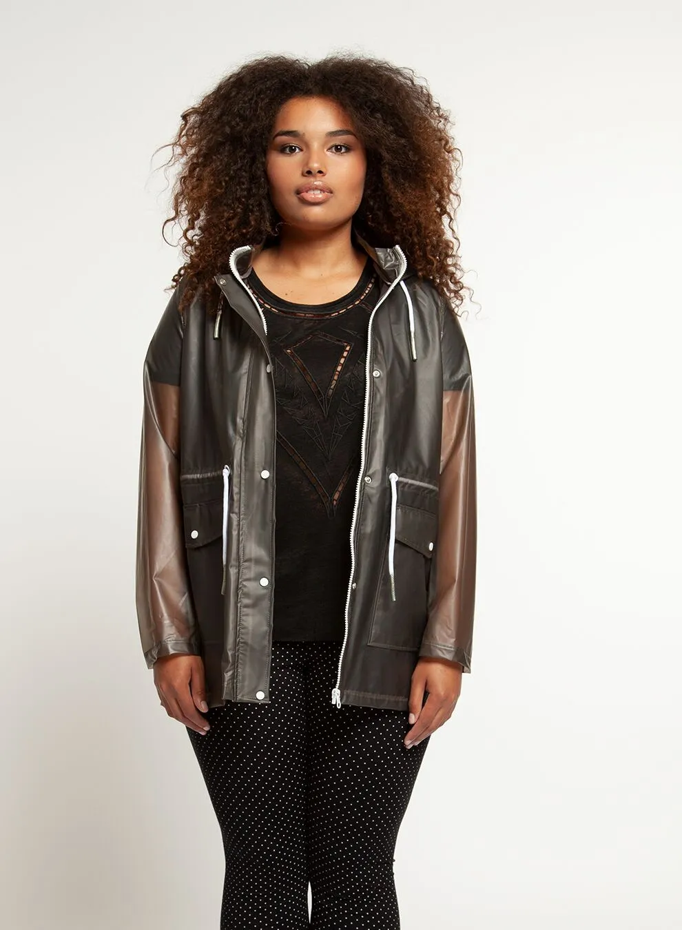 "Final Sale" Dex Grey Raincoat