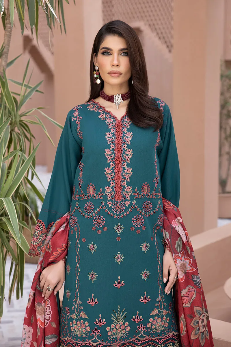 Rang Rasiya Carnation Karandi Collection with Shawl – Emel
