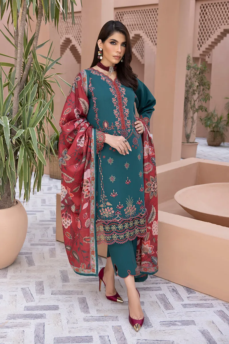 Rang Rasiya Carnation Karandi Collection with Shawl – Emel