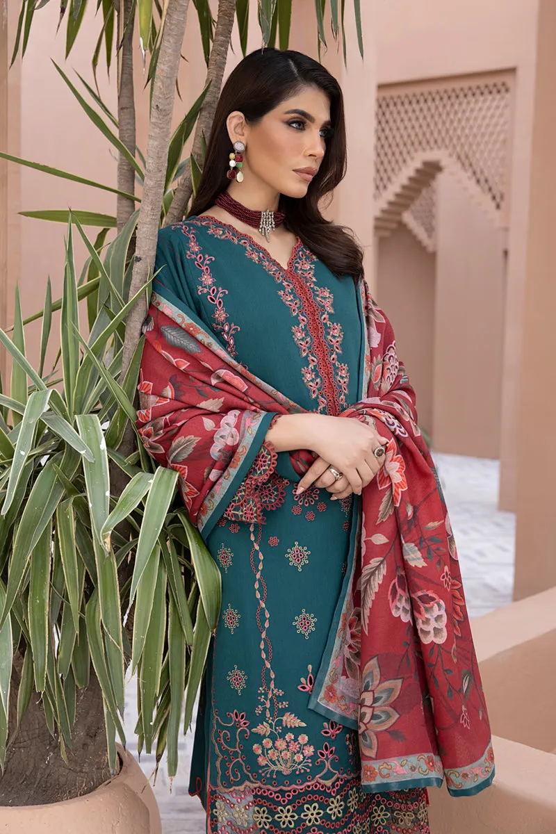 Rang Rasiya Carnation Karandi Collection with Shawl – Emel