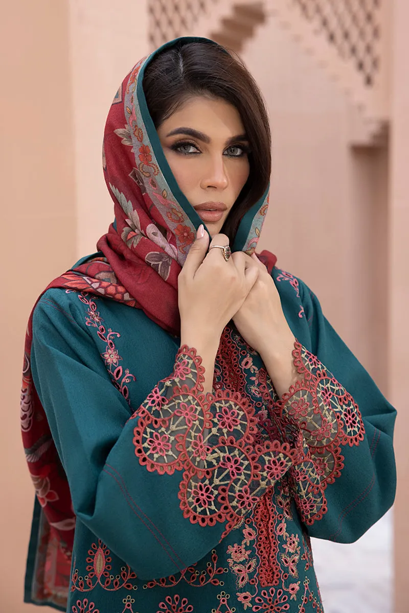 Rang Rasiya Carnation Karandi Collection with Shawl – Emel