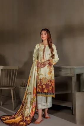 Sana & Samia by Lala Embroidered Woolen Print Collection – Azalea