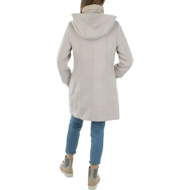Soia & Kyo Rooney Hooded Mixed Media Coat MSRP $575 # 10B 1921 NEW