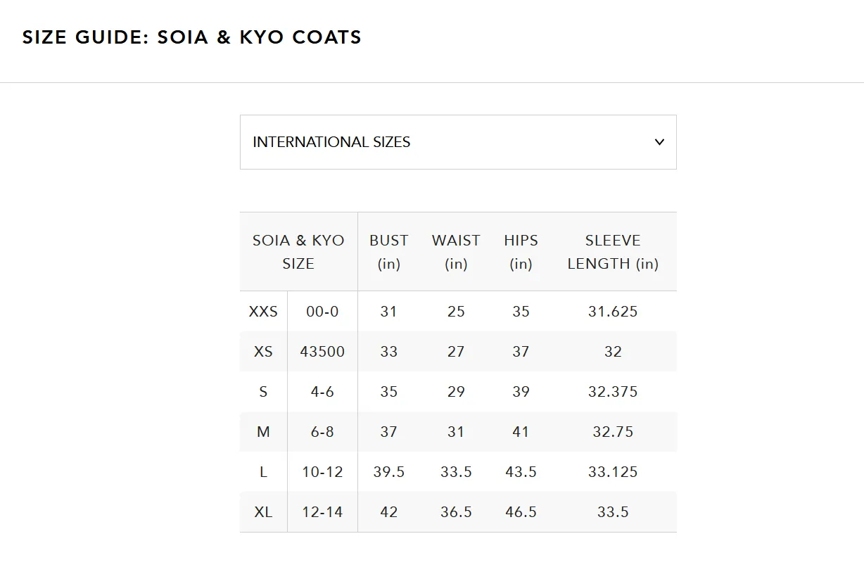 Soia & Kyo Rooney Hooded Mixed Media Coat MSRP $575 # 10B 1921 NEW