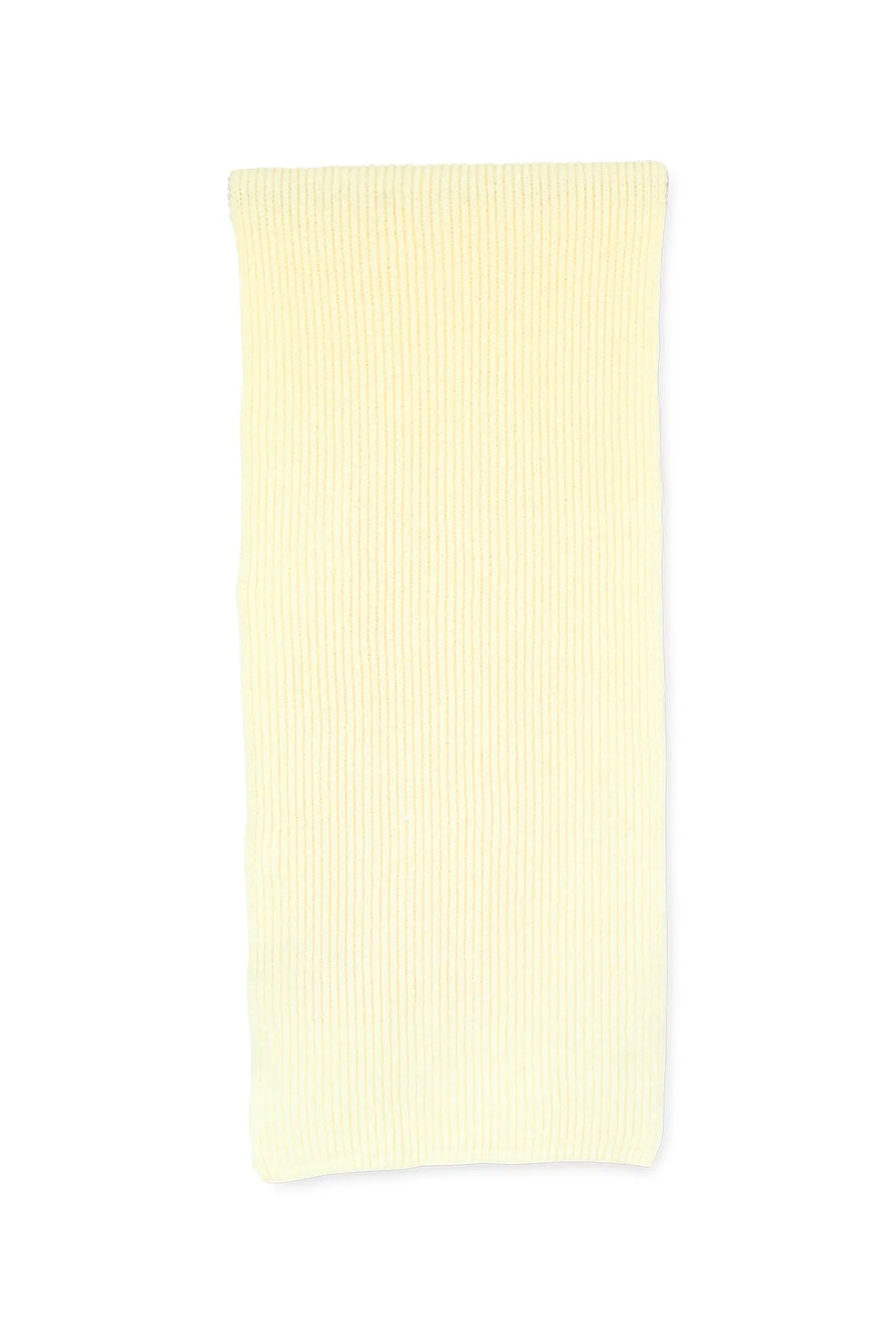 Stacy Rib Knit Scarf in Yellow