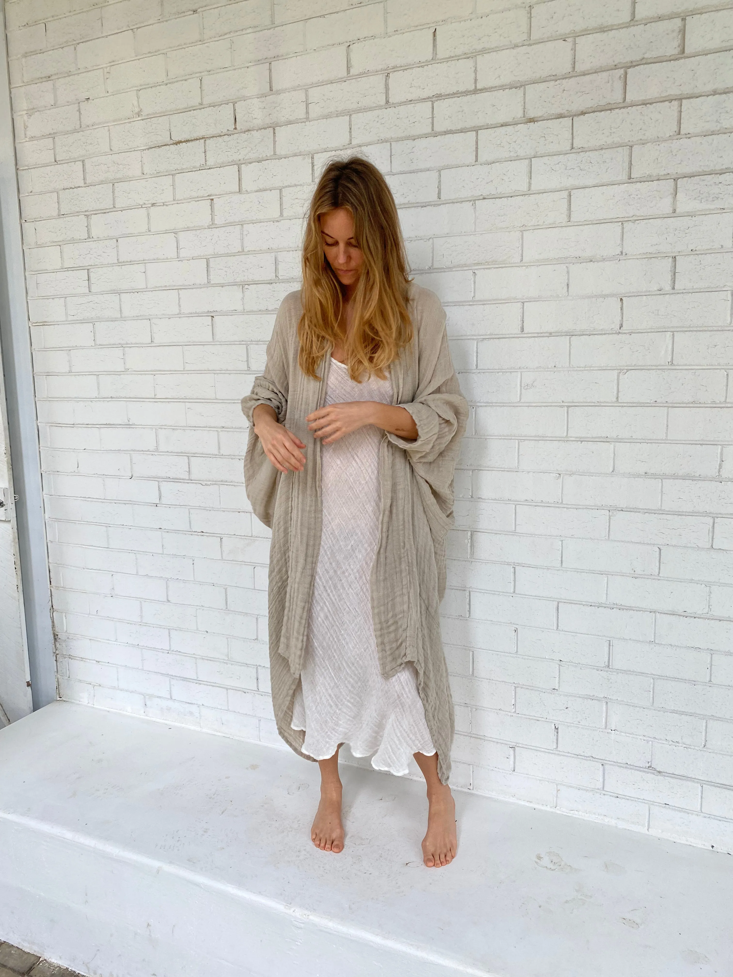 VESTITO SOTTOVESTE MIDI AFRODITE LATTE