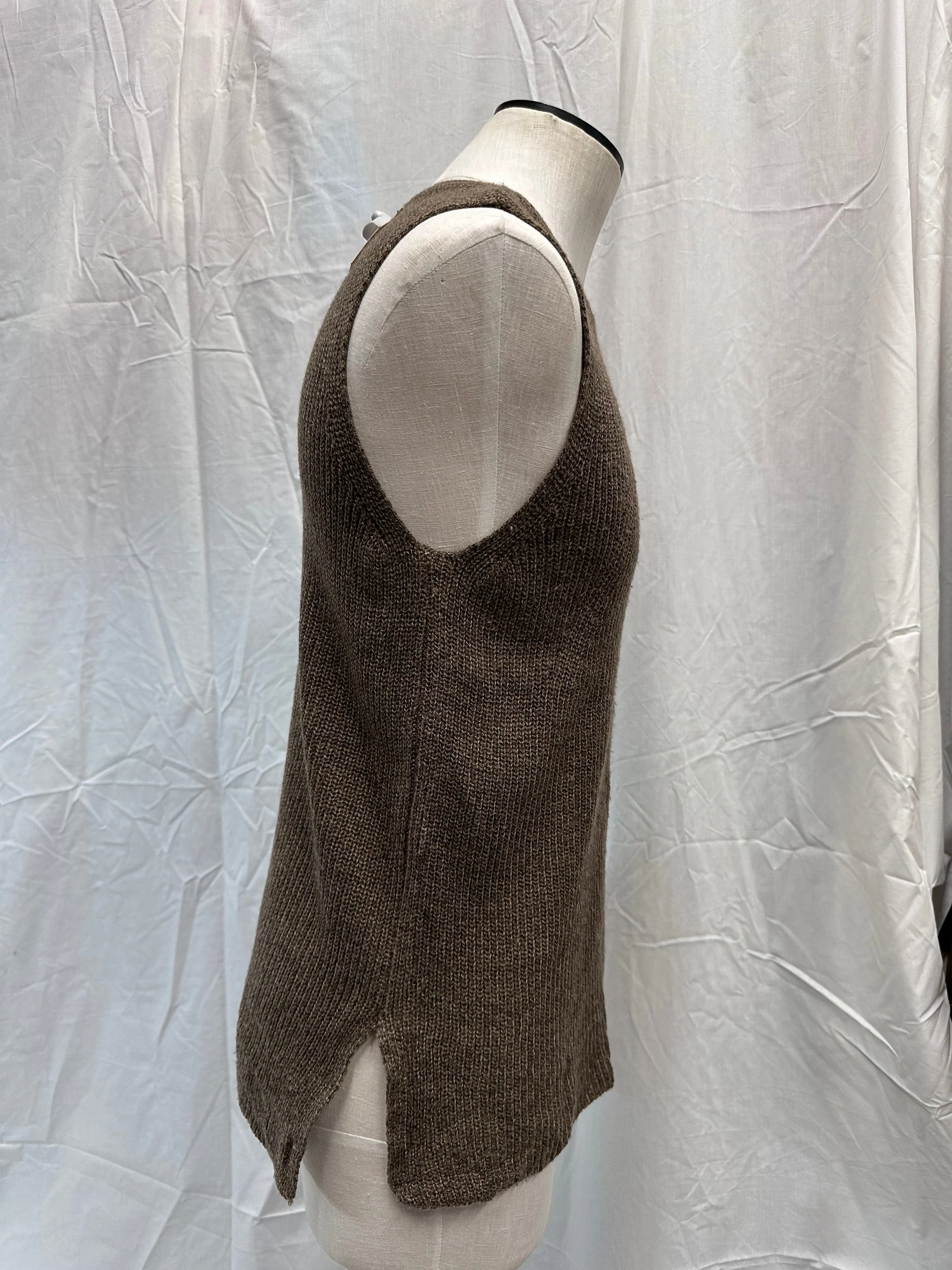 Vintage Taupe Knit Vest