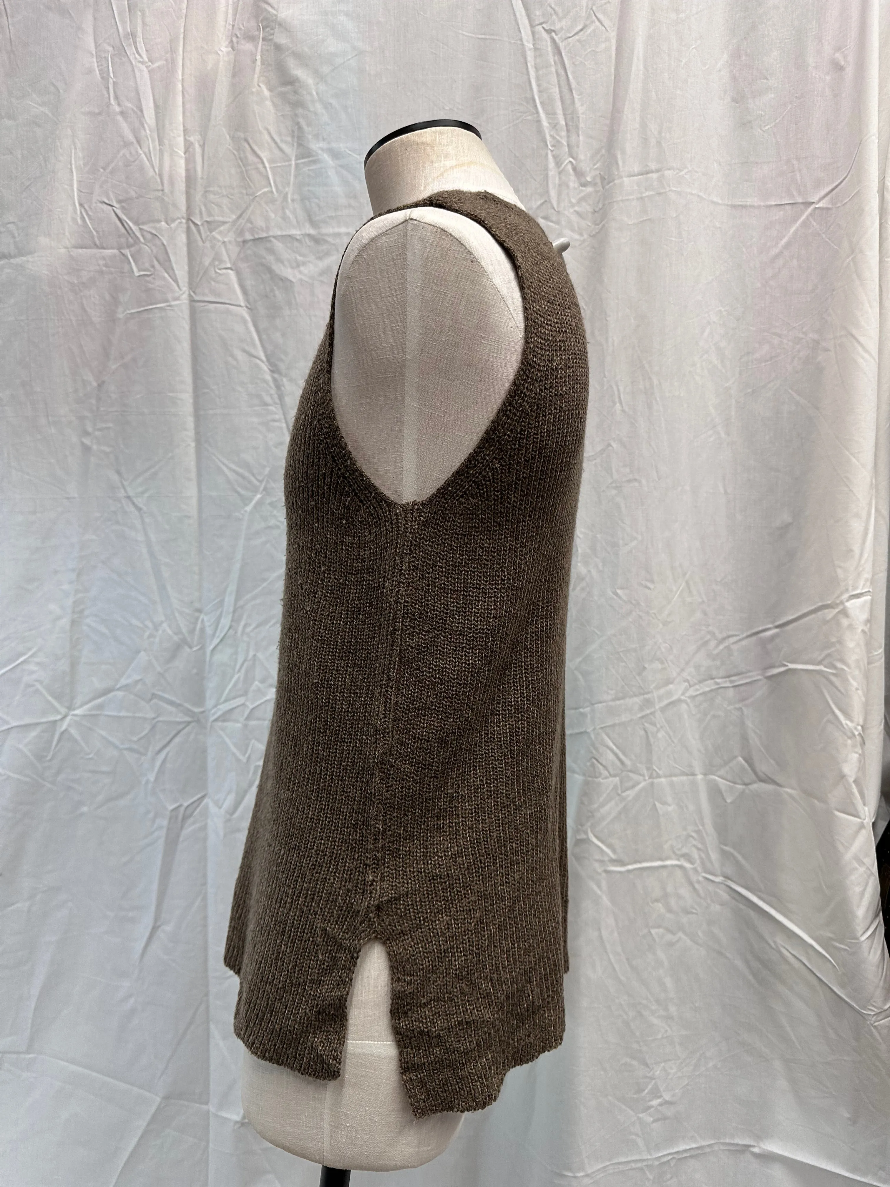 Vintage Taupe Knit Vest