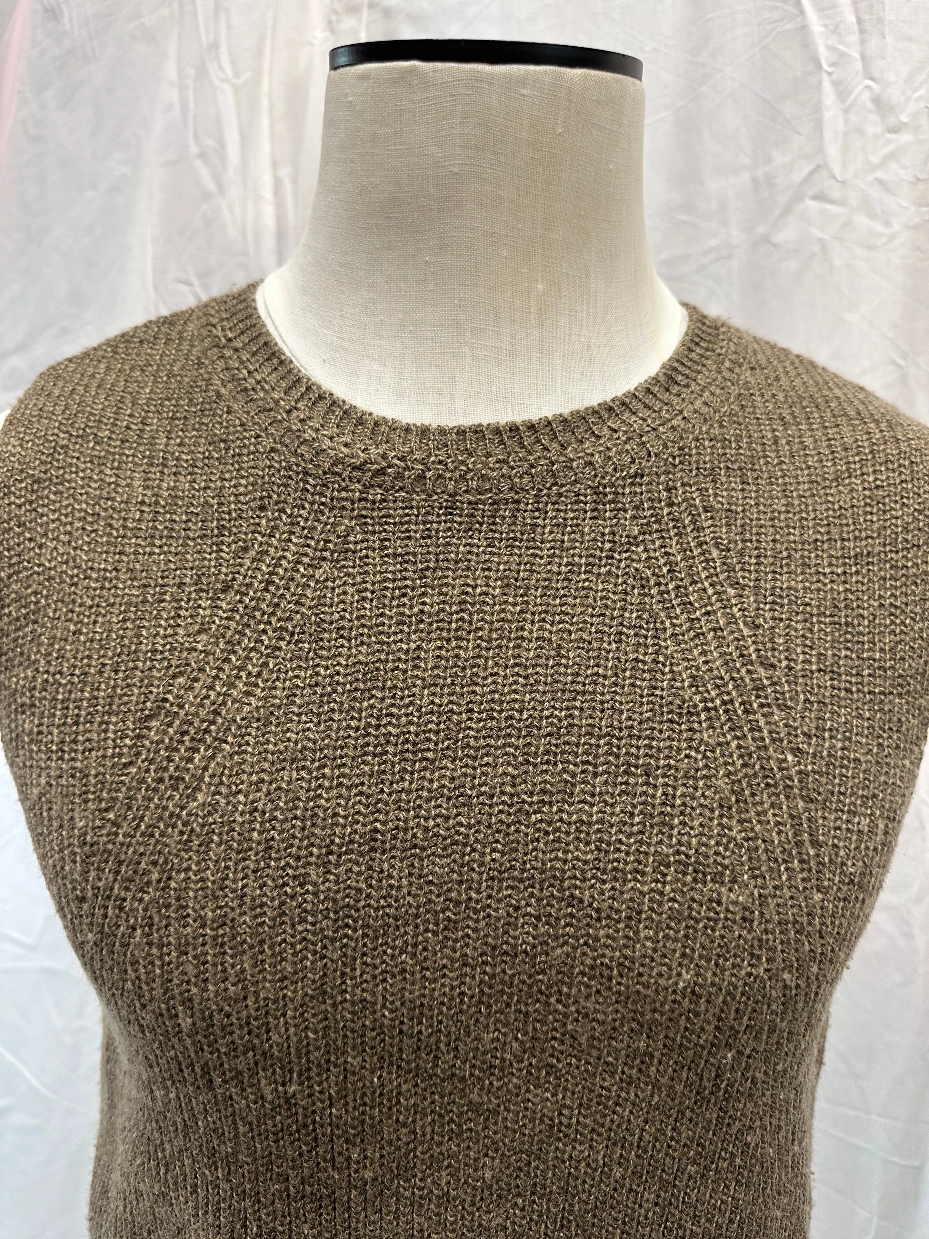 Vintage Taupe Knit Vest