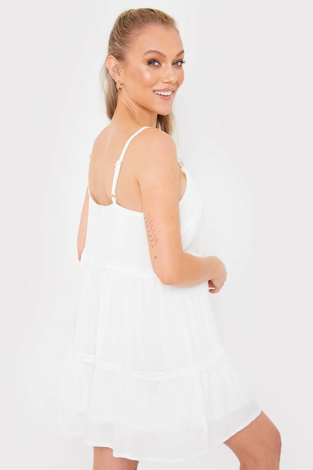 White Button Down Dress