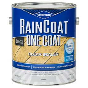 Wolman™ 288339 RainCoat® One Coat Transparent Stain, 1-Gallon, Clear
