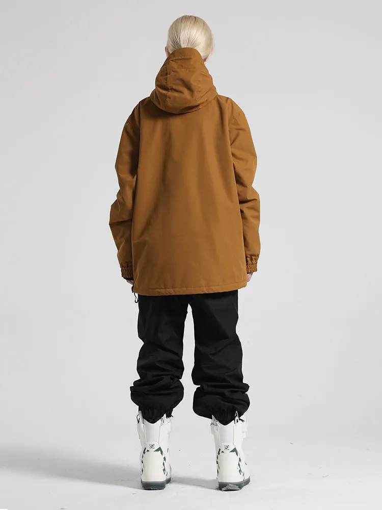 Women's Red Pullover Ski Suit
