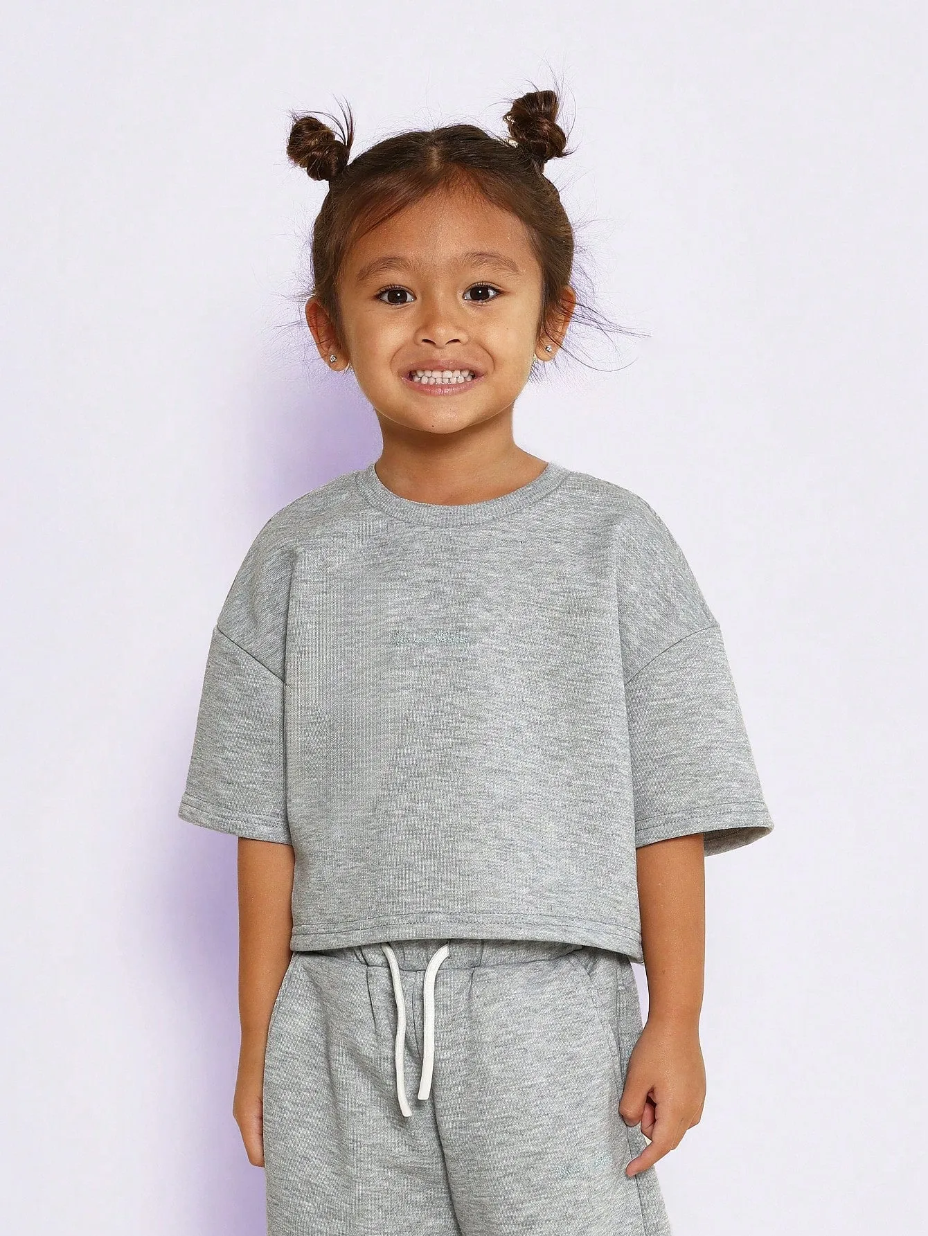 Young Girls Everyday Play Crop Shirt And Sweatpants 2 Piece Set